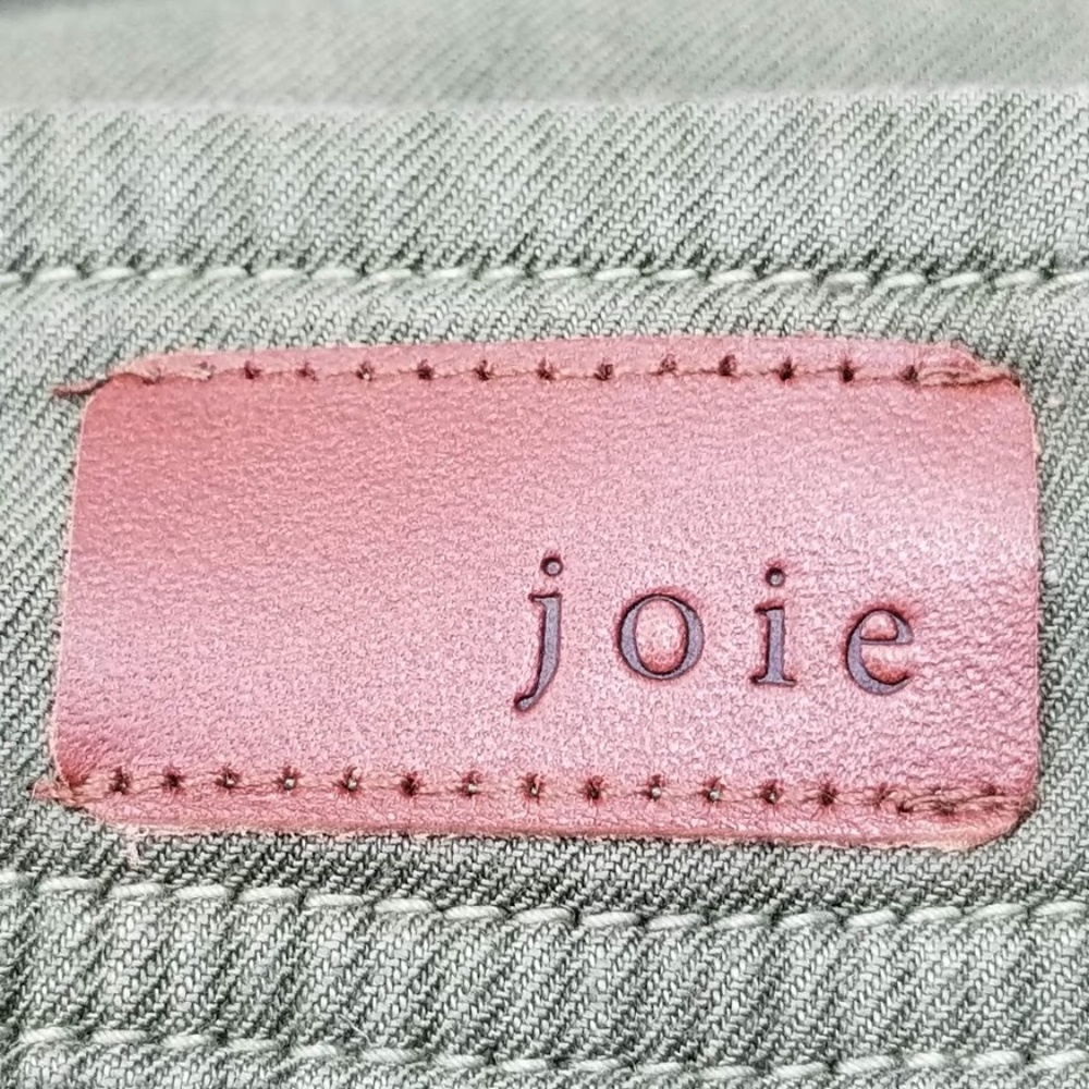 NWT Joie Jeans Army Green Tie Pants Made USA 25 26 - Picture 7 of 8